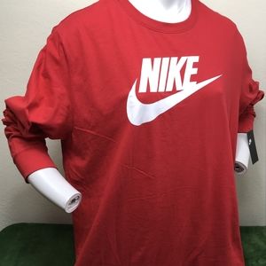 Red Nike Long Sleeve T-Shirt